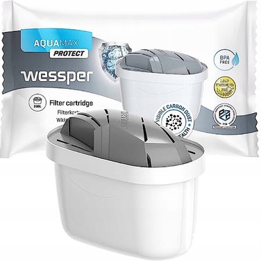 Смінні фільтрувальні картриджі Wessper AquaMax Protect, 6 шт., BPA Free, потрійна фільтрація