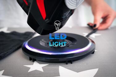 Пароочищувач Lehmann LGOIR-2632 бездротовий з базою | Регулювання температури та подачі пари | Вертикальне прасування, захист від протікання, антиналіт, самоочищення | з резервуаром для води