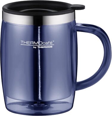 Термокружка THERMOcafé by THERMOS TC Desktop Cup, 0.35л, Lila (фіолетовий), з нержавіючої сталі та пластику, з кришкою, для офісу, кемпінгу, під кавомашину