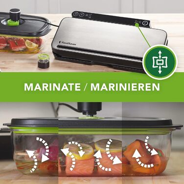 Система вакуумного пакування продуктів FoodSaver VS3190X | Набір для вакуумування з ручним пристроєм, роликом, пакетами