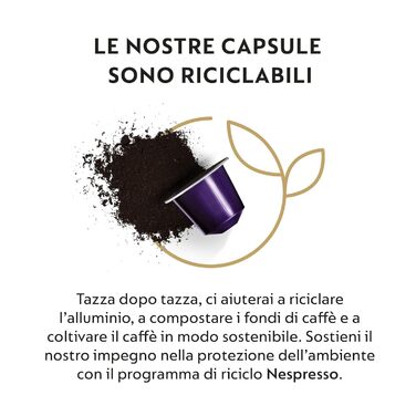 Кава Nespresso Roma-Kapseln Lungo Nestlé 10 шт. (5 шт. в упаковці) (Firenze Arpeggio, 50 г (10 шт. в упаковці))