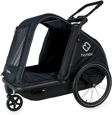 Hamax Pluto - чорний велопричіп для собак