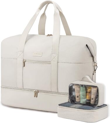 Сумка-трансформер LOVEVOOK для подорожей: велика дорожня сумка-шопер 60L з відділенням для взуття, водонепроникна, 55x42x25см