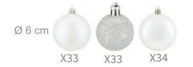 Relaxdays Set of 100 Christmas Baubles
