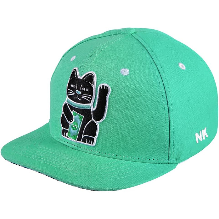 Кепка Nebelkind Snapback для чоловіків та жінок, універсальний розмір, регульована, унісекс, якісна бейсболка в стилі streetwear, ретро білий (м'ятний)