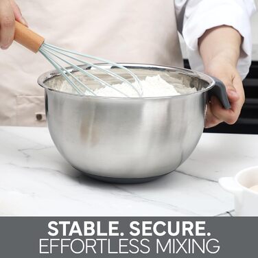 Набір місок для змішування Cook With Color з нержавіючої сталі та мірних стаканів, 11 шт (сірий)