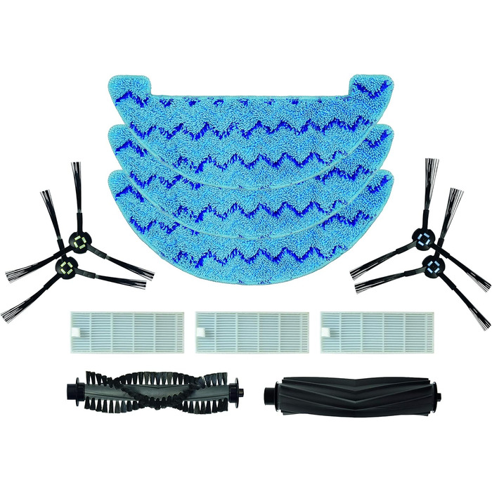 Робот-пилосос ZACO з функцією миття, 2.5л станція зарядки до 60 днів, лазерна навігація, 3000Pa, 2в1, ідеально для шерсті тварин, розпізнавання килима, тихий, керування через додаток та Alexa (комплект: A9s)