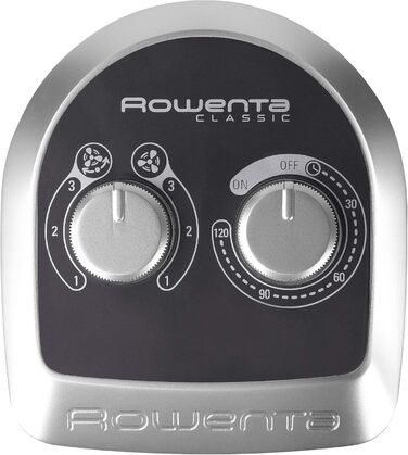 Вентилятор Tower Rowenta VU6140 Classic: Тихий, 3 швидкості, з таймером, чорний
