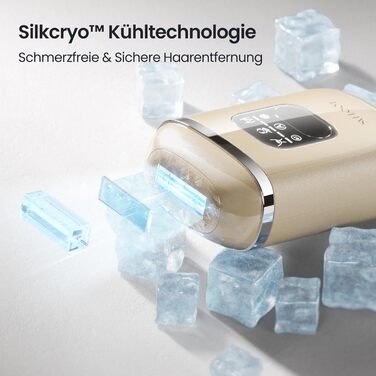 Пристрій для епіляції IPL 22J, 78W, з охолодженням сапфіром, для жінок, безболісна, для обличчя, бікіні, під пазухами, портативна (Champagner)