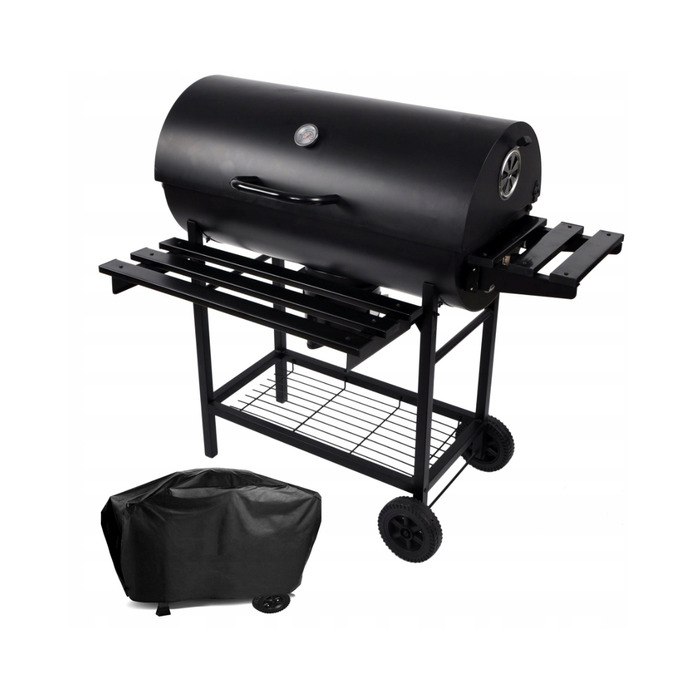 Вугільний гриль-бочка Activa Mastercook із чавунною решіткою, 71 x 35 см - 11260