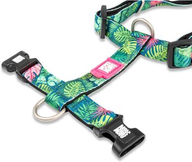Нашийник для собак Max & Molly H-подібної форми, Ultracomfort, Tropical/M, з неопрену, для середніх собак, з м'якою підкладкою, безпечний та ультралегкий