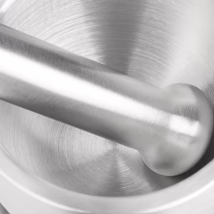 Relaxdays Mortar and Pestle, Stainless Steel