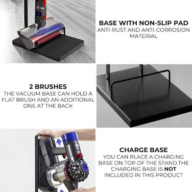 Підставка для пилососів Dyson: V15, V12, V11, V10, V8, V7, V6, DC58, DC59, DC62, DC74. Органайзер для акумуляторних пилососів Dyson. Рама-тримач (S3196)