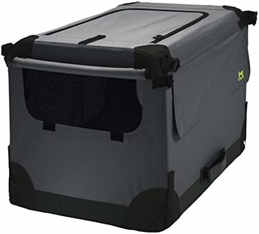 Кіяниця для собак Maelson Soft Kennel - антрацитова, 62 x 41 x 41 см (розмір внутрішній: 52 x 33 x 33 см)