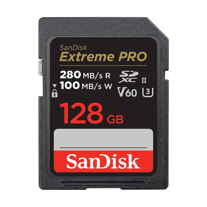 Карта пам'яті SanDisk Extreme PRO SDXC UHS-I 256 GB (V30, U3, 200 MB/s) для 4K UHD відео