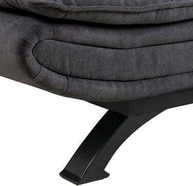 AC Design Jasper Bettcouch Dunkelgrau/Schwarz