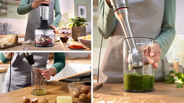 Занурювальний блендер Bosch MSM6M831, 1200 Вт, сріблястий