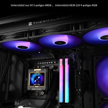 Система рідинного охолодження процесора Thermalright Frozen Warframe 360 Black ARGB з 2.4