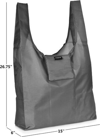Ripstop reusable shopping bag – replace paper and plastic bags with these large and strong, eco-friendly bags.