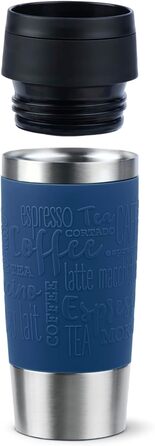 Термокружка Emsa N20202 Travel Mug Classic, 0.36 л, нержавіюча сталь, 4 год гаряче/8 год холодне, герметична, для подорожей