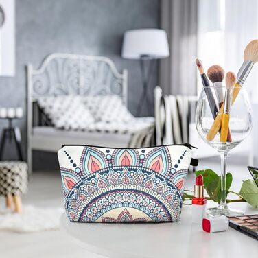 Набір косметичних сумок з брезенту, 4 шт. – Косметичка для подорожей, органайзер для макіяжу, багатофункціональна сумочка з блискавкою, аксесуари для косметики, кольорова