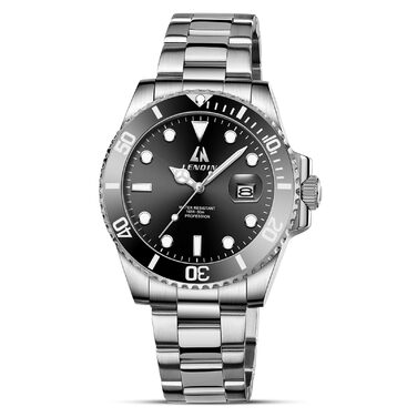 Чоловічий годинник LN LENQIN: Водонепроникний, кварцовий, з нержавіючої сталі, чорний | Годинник для чоловіків