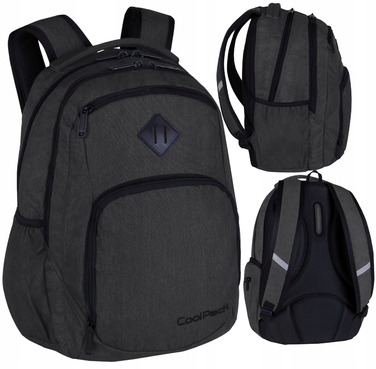 Шкільний багатокомпартментний рюкзак CoolPack, чорний, 30 л
