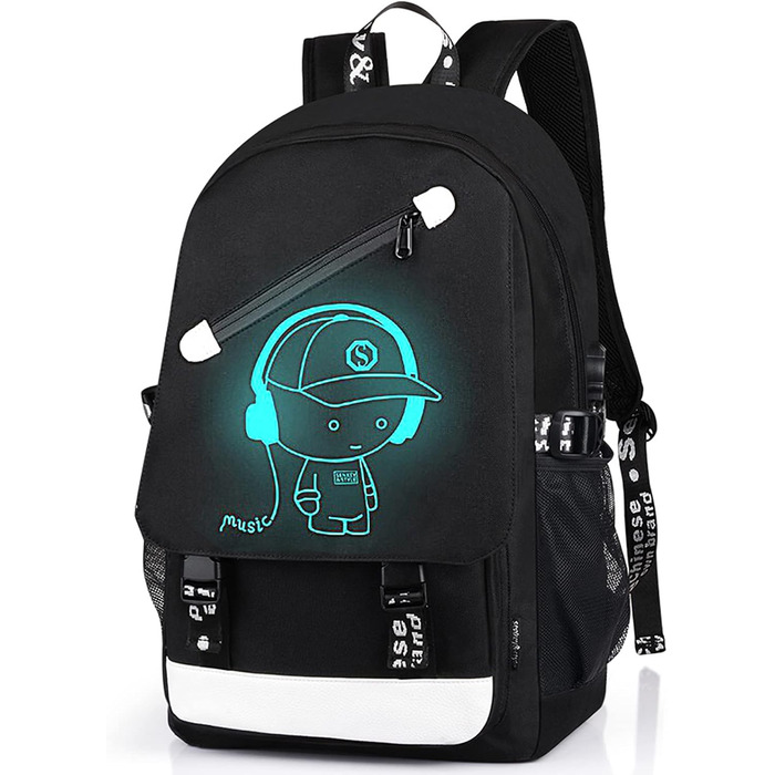 Шкільний рюкзак для хлопчика-підлітка, рюкзаки, шкільні ранці, шкільні сумки для школи (чорний)