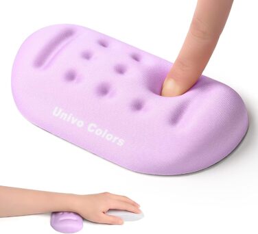 Підкладка для зап'ястя Univo Colors Marineblau з Memory Foam, ергономічна, для комп'ютера, ноутбука, офісу, геймінгу, друку, з гелевим наповнювачем