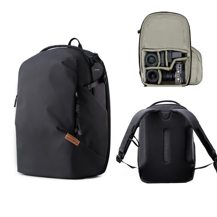 Рюкзак для камери PGYTECH OneGo Lite 16L, чорний, водонепроникний, для фотографів, сумісний з Sony/Canon/Nikon, 14