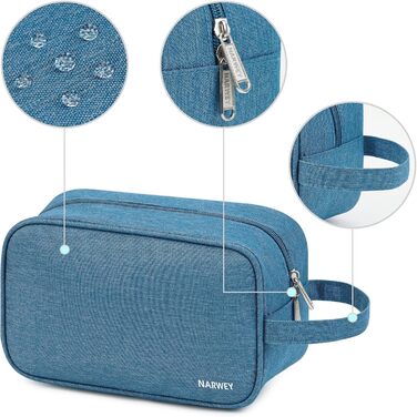 Чоловічий туалетний набір Narwey: водонепроникний, міцний, з багатьма відділеннями, чорний (B-navy блакитний)