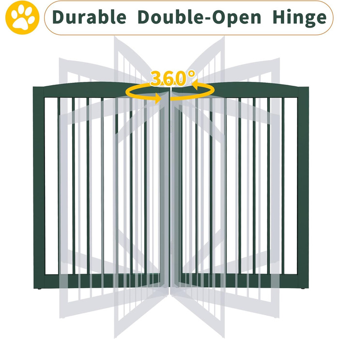 Відбійник для собак, дерев'яний, розкладний, для дому, високий, для сходів/дверей/коридору, безпечний, для цуценят