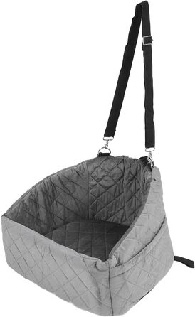 Автокрісло для собак Ejoyous - сіре, для малих та середніх порід, до 15.9 кг, з memory foam