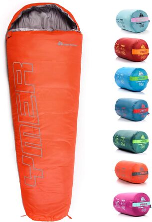 Дитячий спальний мішок Meteor Premium Kinder Schlafsack для кемпінгу та відпочинку на природі. Легкий, ультралегкий, для літа, весни та осені. Комфортний, підлітковий, для дітей. Кольори: темно-зелений/зелений, рожевий/сірий.
