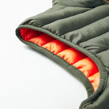 Чоловіча жилетка, утеплена, легка, тепла, для активного відпочинку, без рукавів, зимова, стегана, з коміром-стійкою, слім-силует (6XL, Оливковий (Army Green))