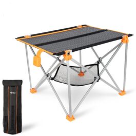 Сонячний складаний стіл з сонячною панеллю 33W та USB-зарядом для телефону | Легкий туристичний стіл для кемпінгу та відпочинку на природі