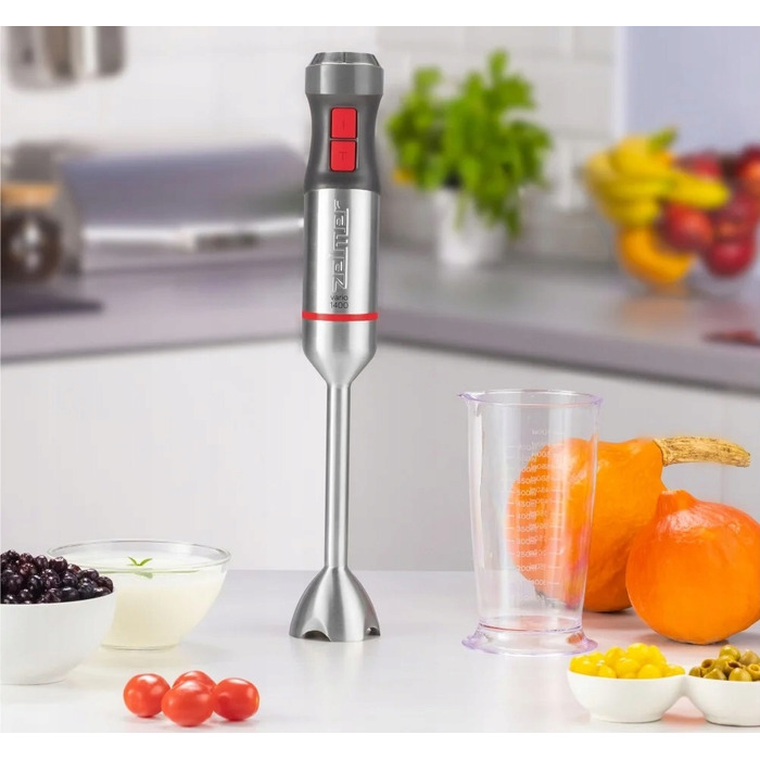 Погружний блендер Zelmer ZHB4650, 1400 Вт, сріблястий/сірий
