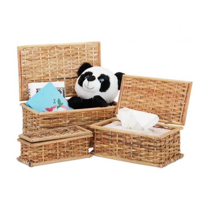 Кошики Relaxdays Набір з 3 ротангів