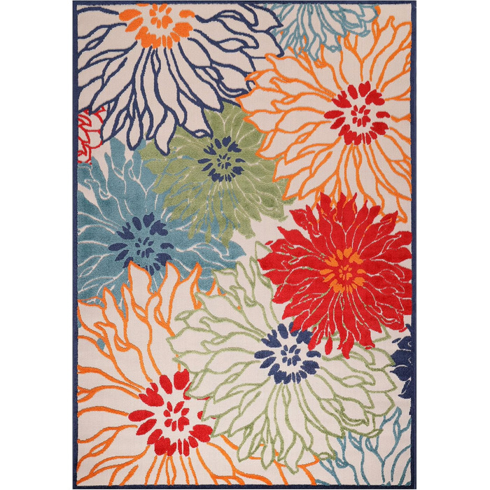 Килимок для дому та вулиці Impression Outdoor - вологостійкий, 80 x 150 см, червоний