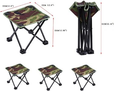 Крісло для кемпінгу та риболовлі, складне, переносне, велике (Tarnung L)