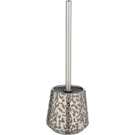 Набір для ванної кімнати WENKO Burgos з кераміки, сіро-коричневий/платиновий, з тримачем для щітки