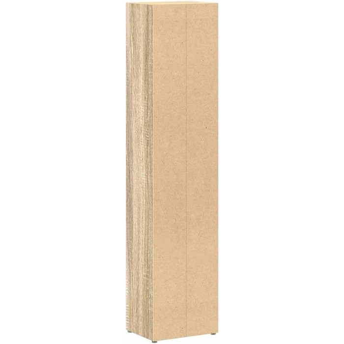 vidaXL CD-стелаж для 160 дисків, настінний, дуб Сонома, 2 шт., 21x16x93,5 см, МДФ, для офісу та дому