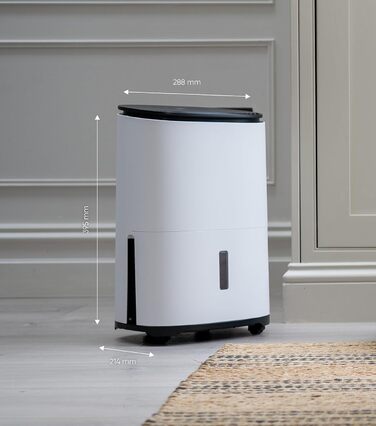 Зволожувач повітря MeacoDry Arete One 6L з очищувачем повітря | Компактний, тихий (32 дБ), для спальні, невеликих приміщень та квартир | Фільтр HEPA H13 | 1,8L резервуар | AreteOne-6L