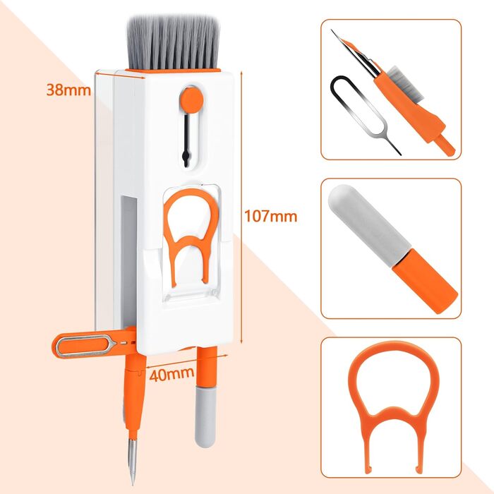 Набір для чищення клавіатури та гаджетів 11-в-1: ПК, телефон, навушники, камера, планшет