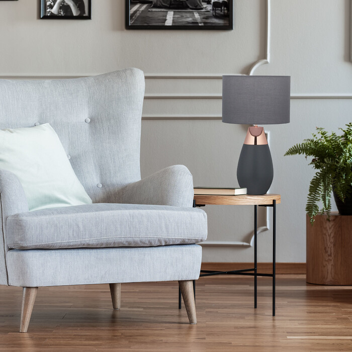 Приліжковий світильник Relaxdays Touch oval XL