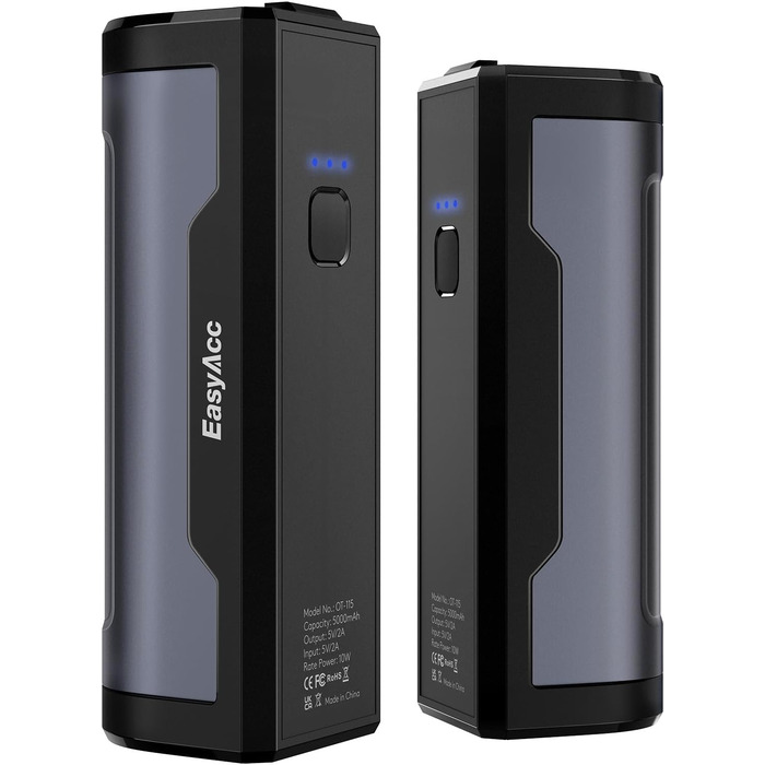 Електричні грілки для рук EasyAcc 10000mAh (2 шт) з LED-дисплеєм - 3 режими нагріву, для кемпінгу, полювання, Рейно