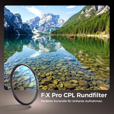 Поляризаційний фільтр Rollei F:X Pro CPL 82 мм - для об'єктивів камери, висока якість зображення, без відблисків