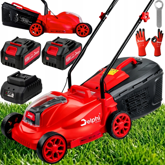 Акумуляторна газонокосарка Delphi Tools, 32 см