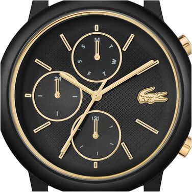 Годинник чоловічий Lacoste 12.12 Move кварцовий силіконовий блакитний/зелений/чорний