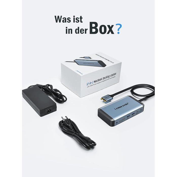 Док-станція USB-C 12 в 1: 3 монітори, HDMI, VGA, Ethernet, USB 3.0, PD 100W, SD/TF, AUX для Windows/Mac/Dell/HP